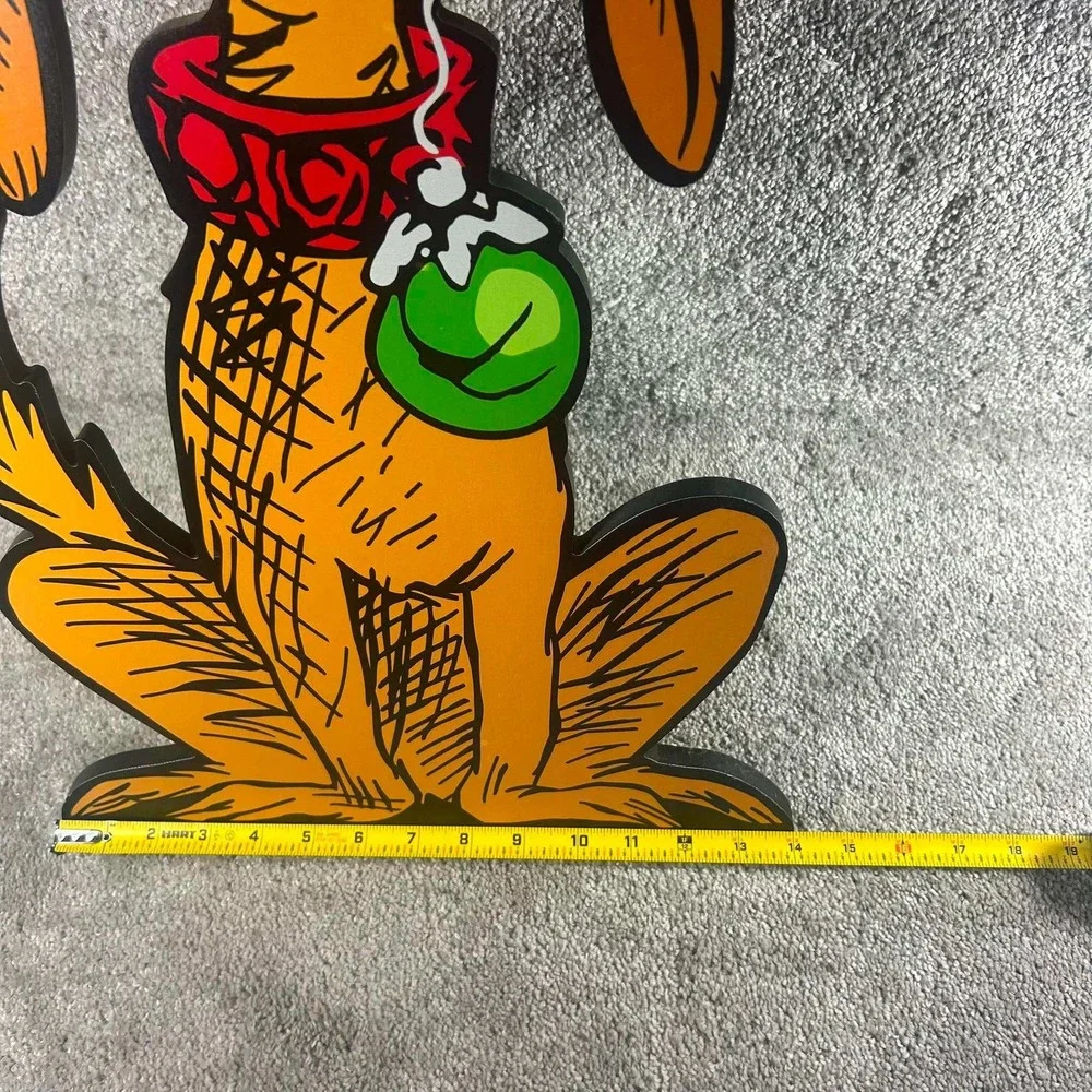 Dr. Seuss Designs Max the Dog Christmas Floor Decor Orange Large 28.5in Holiday